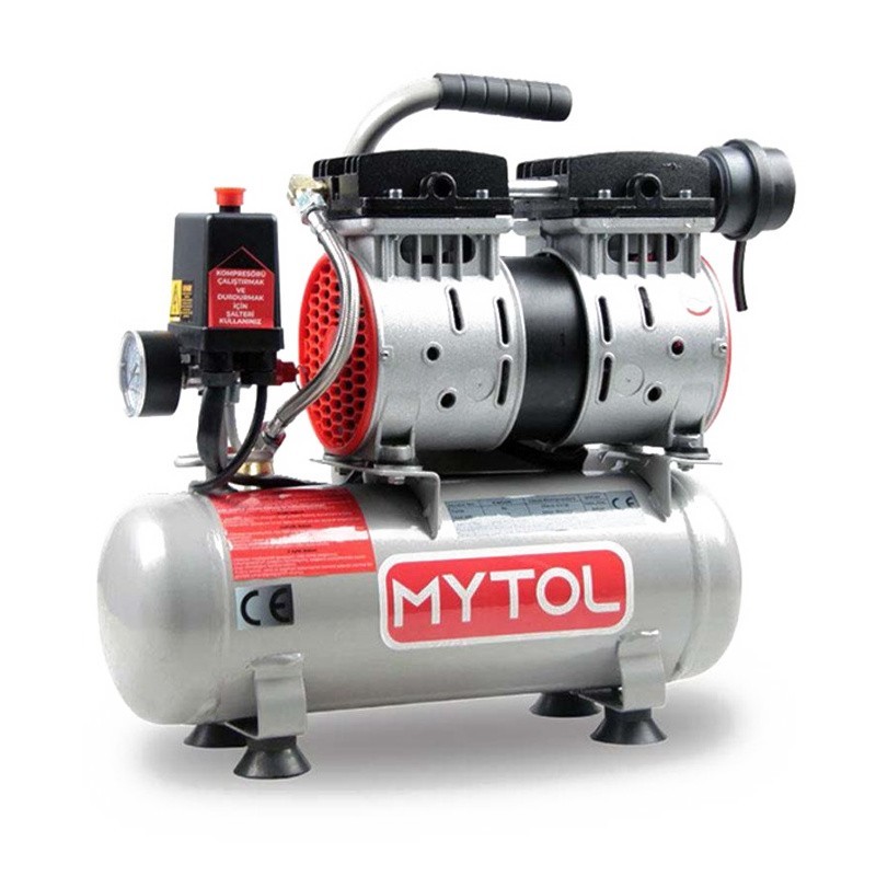 Mytol EWS06 | 6 Litre 0.75 Hp (Sessiz) Yağsız Kompresör